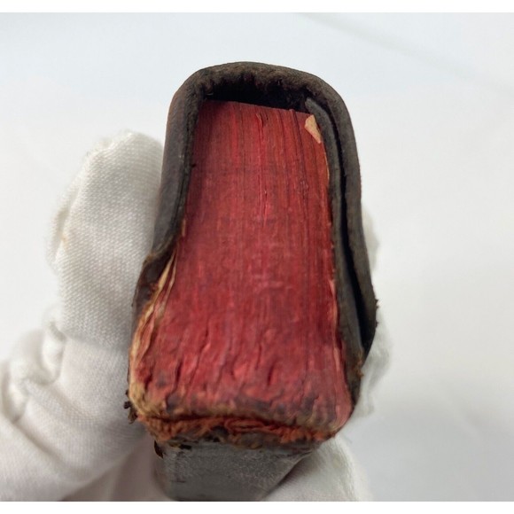 Vintage Miniature Webster's Dictionary Leather, 1800 Words, Miniature Dictionary - Picture 5 of 16